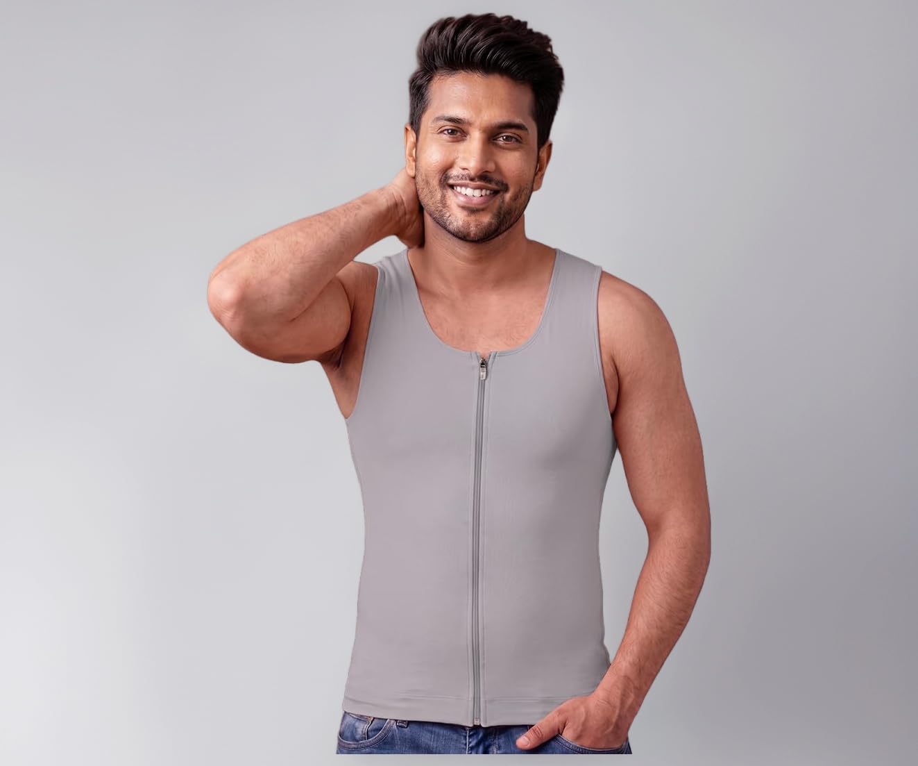 - Men Zenrik-G Gynaecomastia Shapewear Vest for Chest and Abdomen