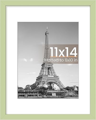 Vista 584 de upsimples - Portarretratos de 8.5 x 11 pulgadas, para fotos de 6 x 8 pulgadas con paspartú o de 8.5 x 11 pulgadas sin paspartú, marcos de fotos