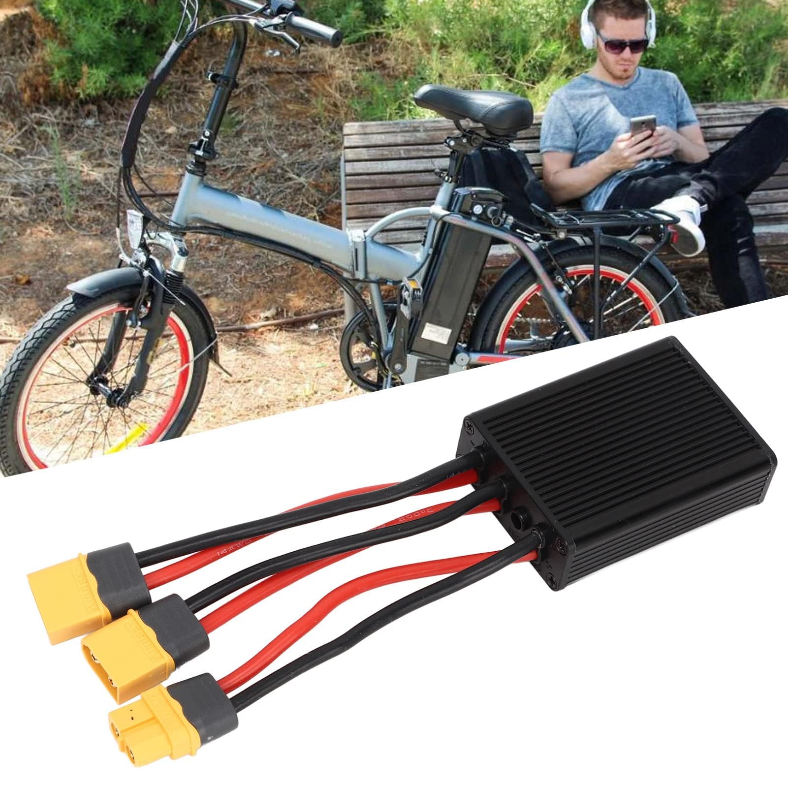 Double Connecteur de Batterie Adaptateur Convertisseur Pack Interrupteur Augmenter la capacité de la Batterie dans Le Module D'égalisation Parallèle (30A)