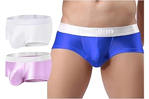 Men's Ice Silk Bulge Pouch Sexy Underwear Low Rise Trunks Short Leg Boxer Briefs
