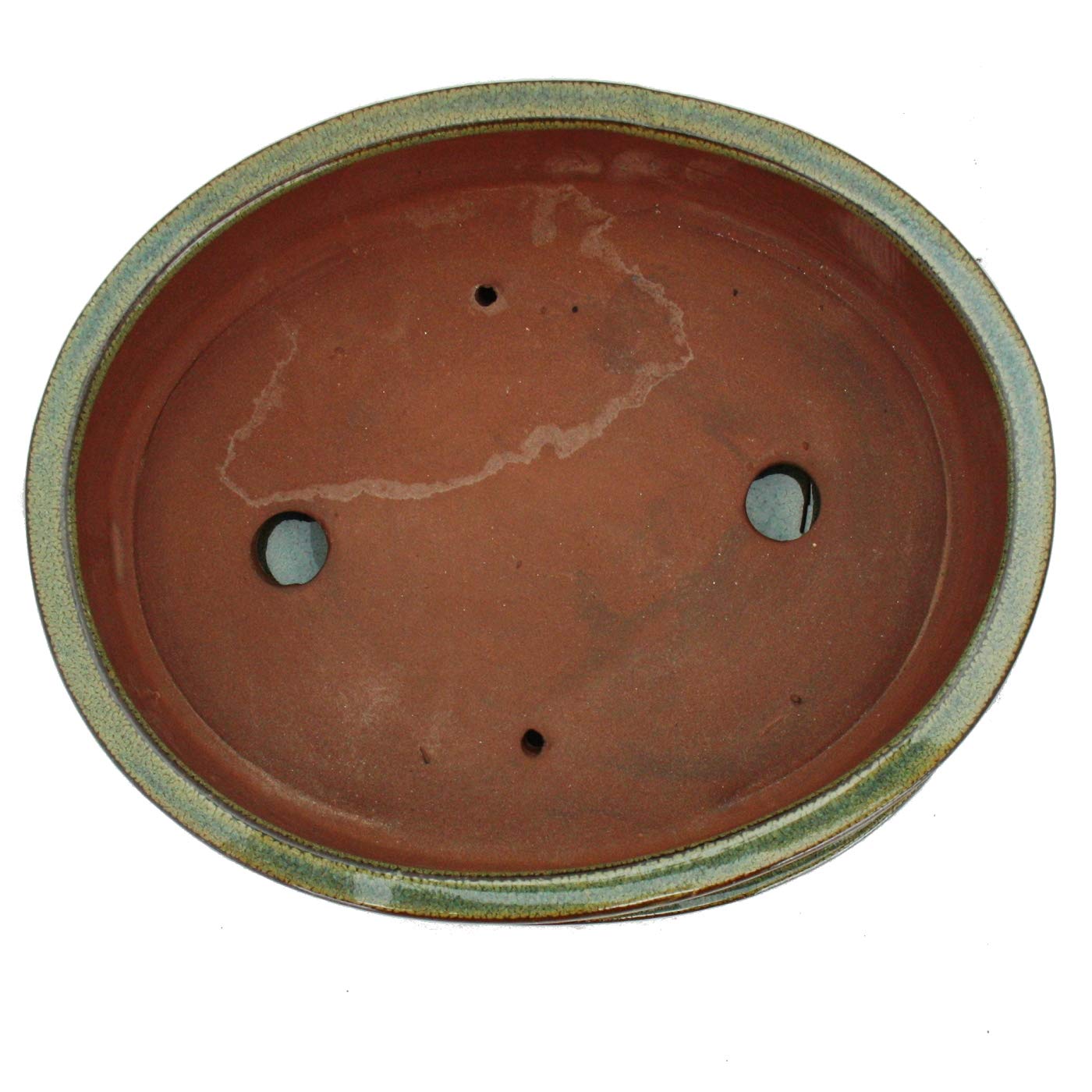 bonsaï Bol avec soucoupe gr. 4 – Ovale O1 – Olive-brown – L 25 cm – L 20 cm – H 7,5 cm