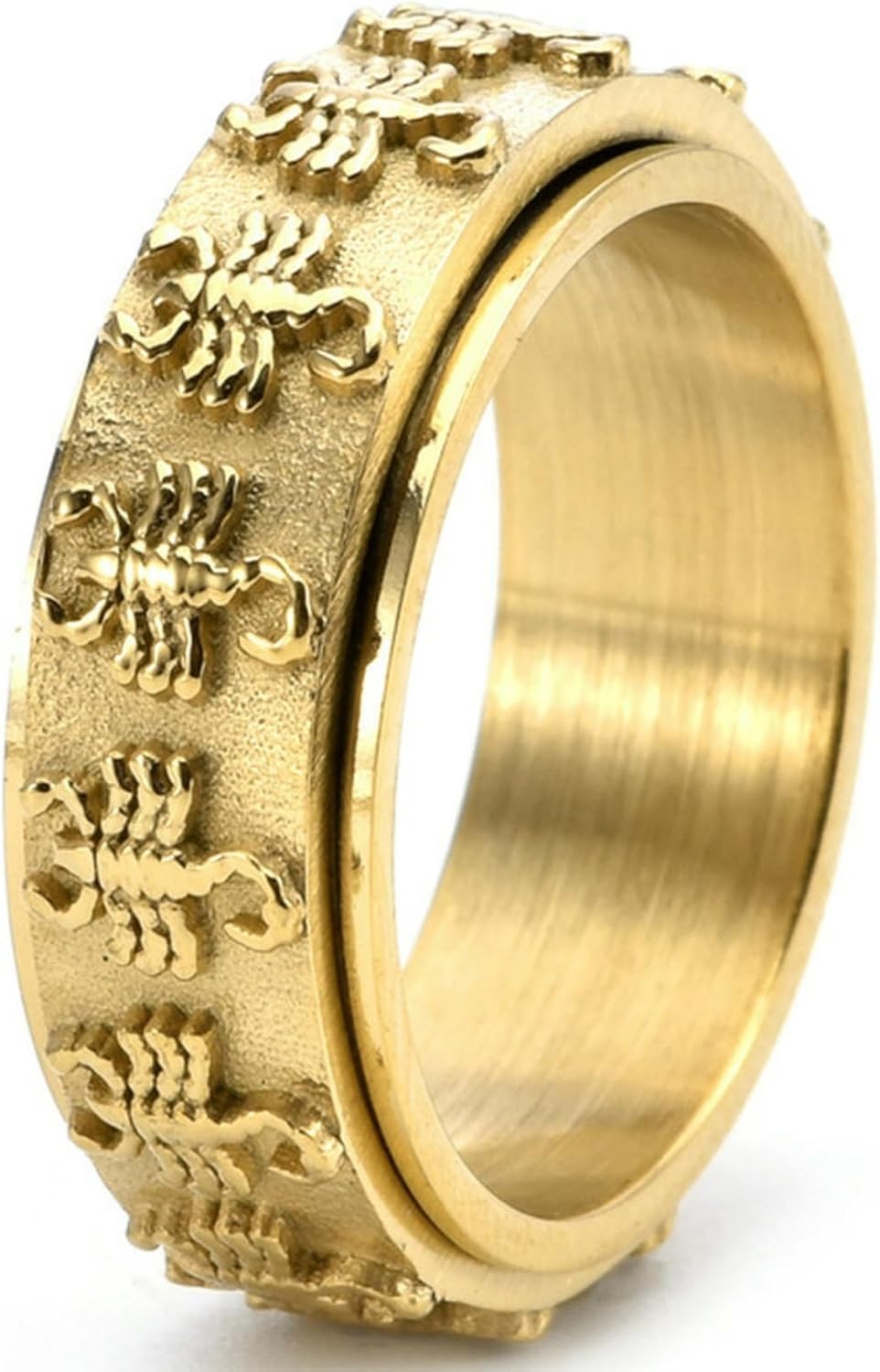 Anello Da Uomo Con Scorpione In Acciaio Inossidabile Anello Da Uomo In Oro Con Scorpione Insetto - Foto 5