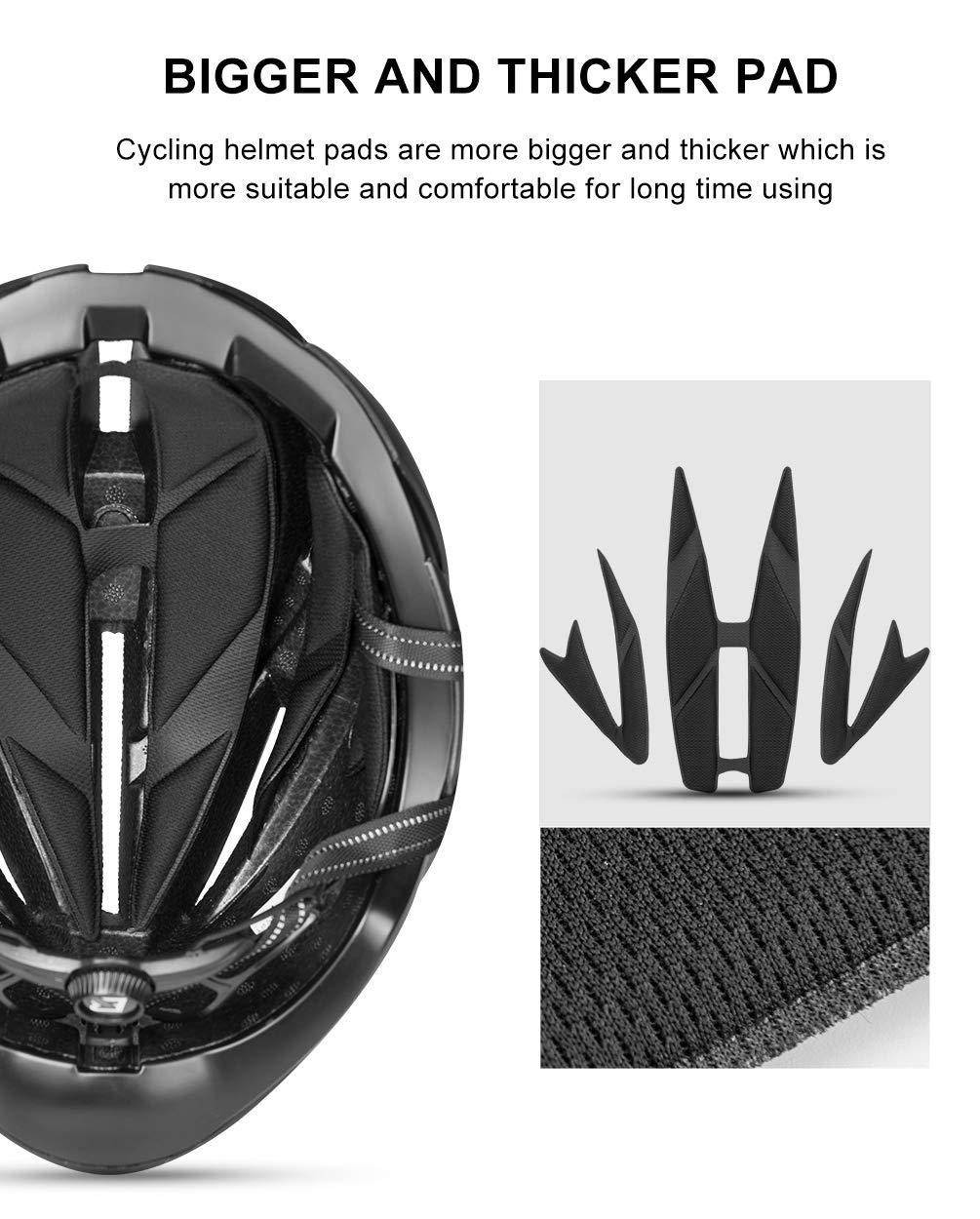 bike helmets for bigger heads ROCKBROS Adult Helmet Streamlined Aerodynamic, Larger Head Men Women | Comfortable Y Bric's X-Bag Urban Backpack JS0A4QVA7N8 Style:Grey