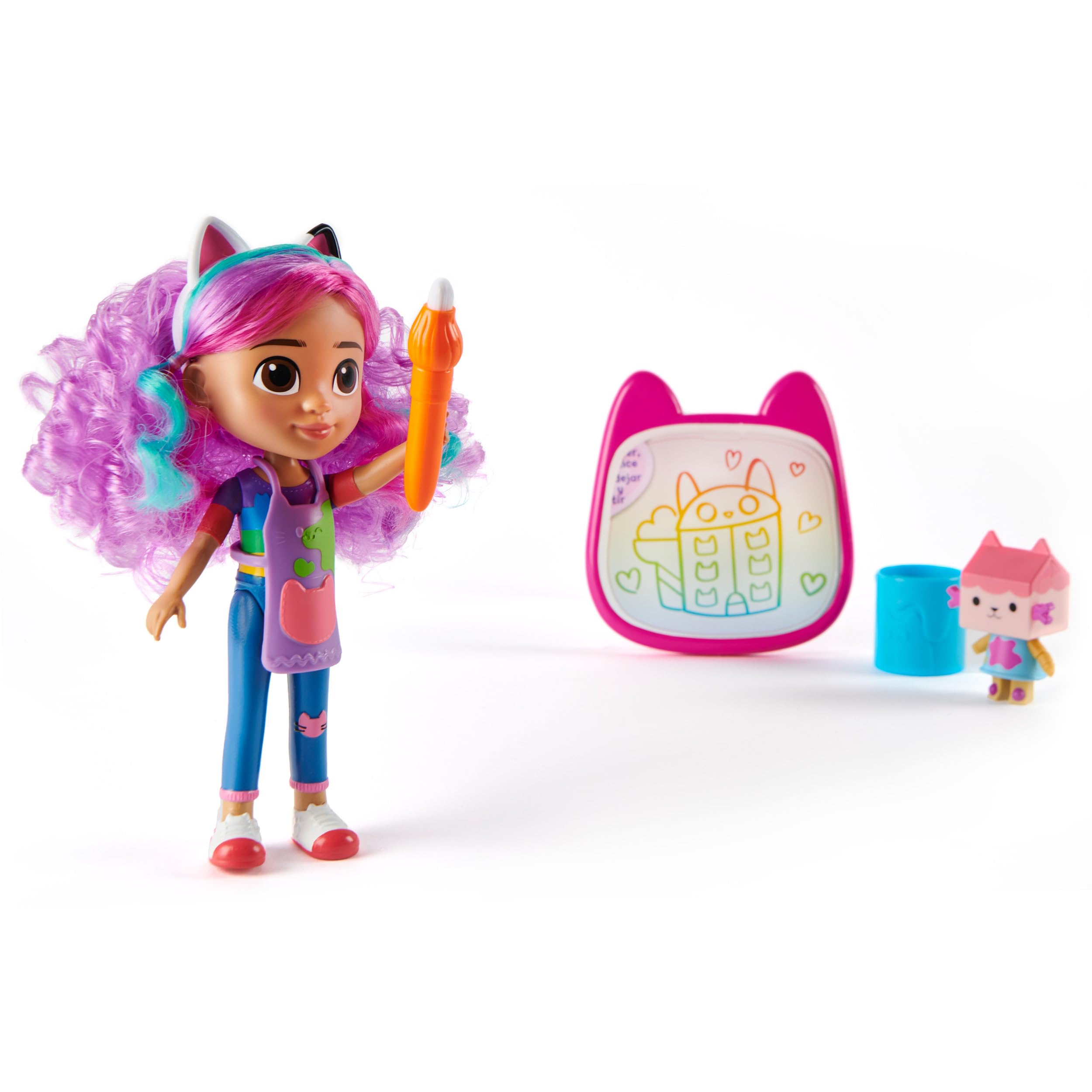 Gabby's Dollhouse Koci Domek Gabi Tęczowy Zestaw Artystyczny