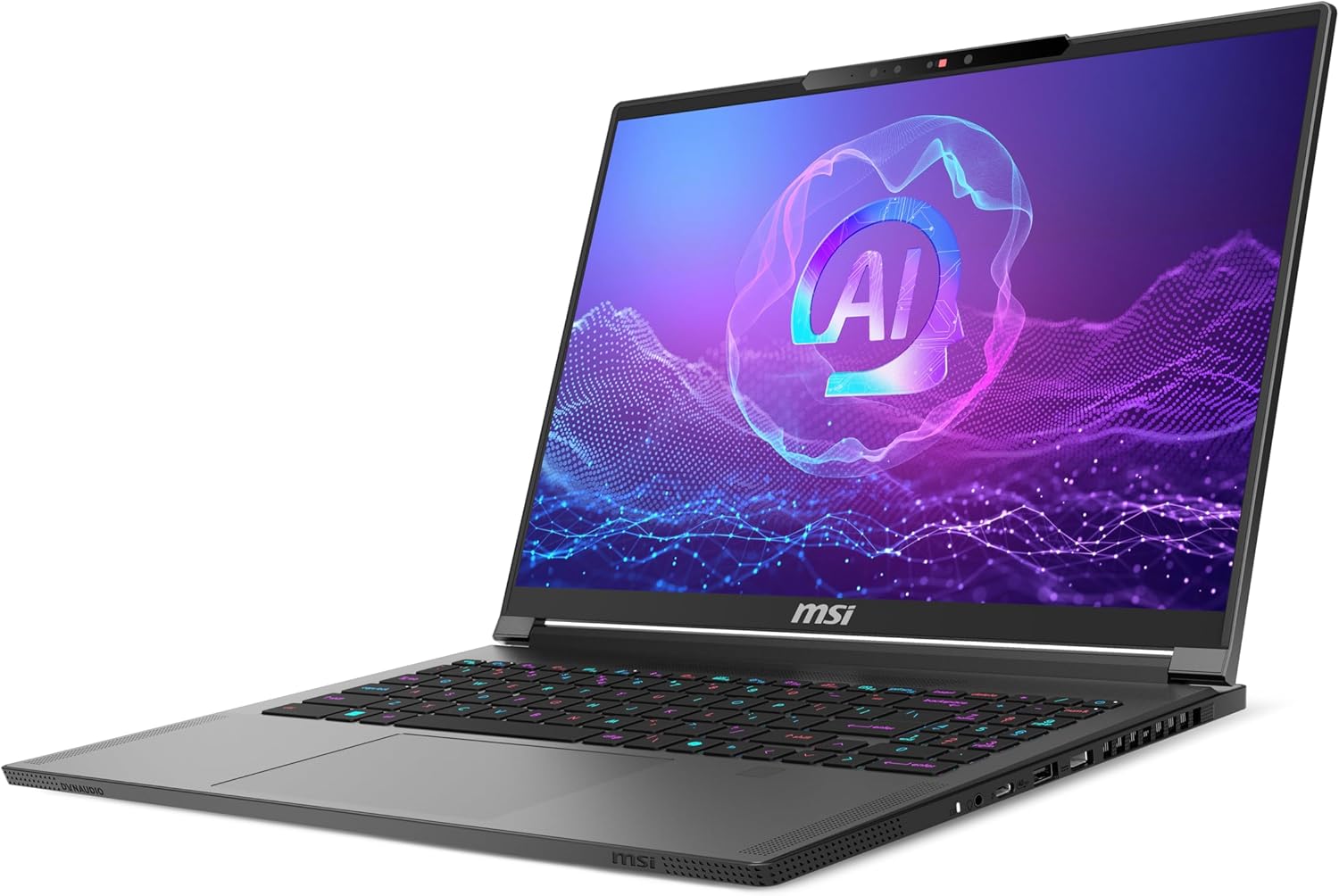 msi Creator A16 AI+ (2024) 16” QHD+ OLED 240Hz Laptop: AMD Ryzen AI 9-365, NVIDIA RTX 4070, 32GB LPDDR5x, 1TB NVMe SSD, WiFi 7, Win 11 Home: Lunar Gray A3HVGG-233US