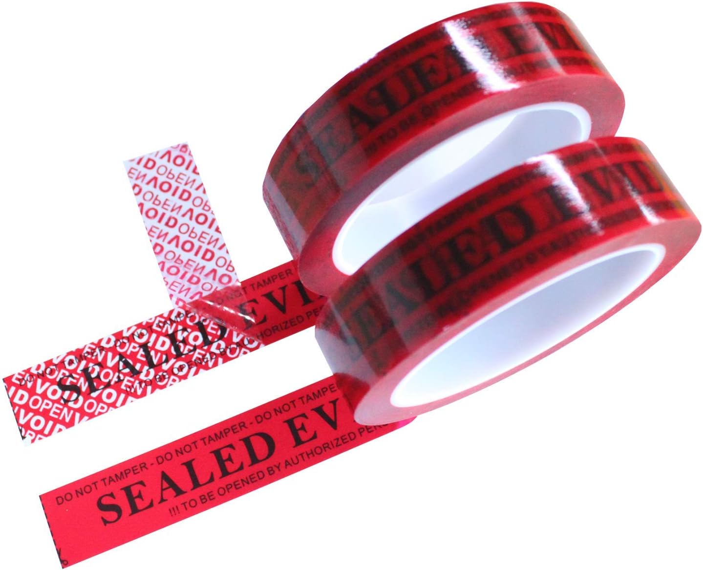 Total Transfer Tamper Evident Security Void Tapes 2 Rolls x 1" x 55 Yards TSG1808