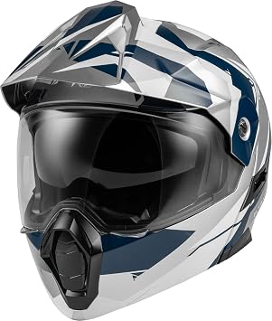 Fly Racing 73-8336L Odyssey Summit Helmet Navy/Grey/White Lg