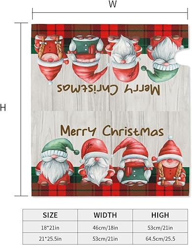 Miniatura 145 de Divertido gnomo de verano para conducir coche y girasol, cubierta magnética para buzón, patrón a cuadros, para decoración del hogar, jardín, 21 x 18