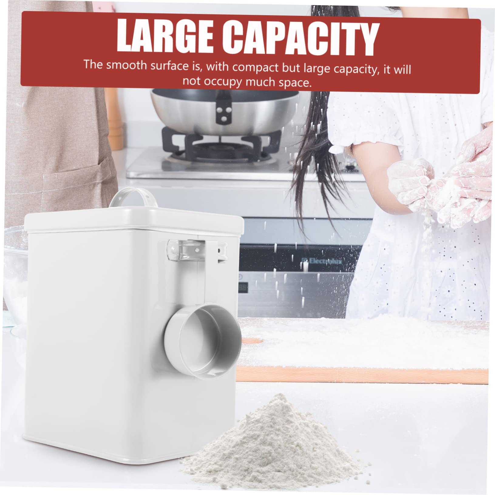 Cabilock Contenedor de Arroz con Tapa Sellada Balde para Ropa Almacenamiento de Harina Recipiente para Alimentos para Mascotas Suministros de Cocina Color
