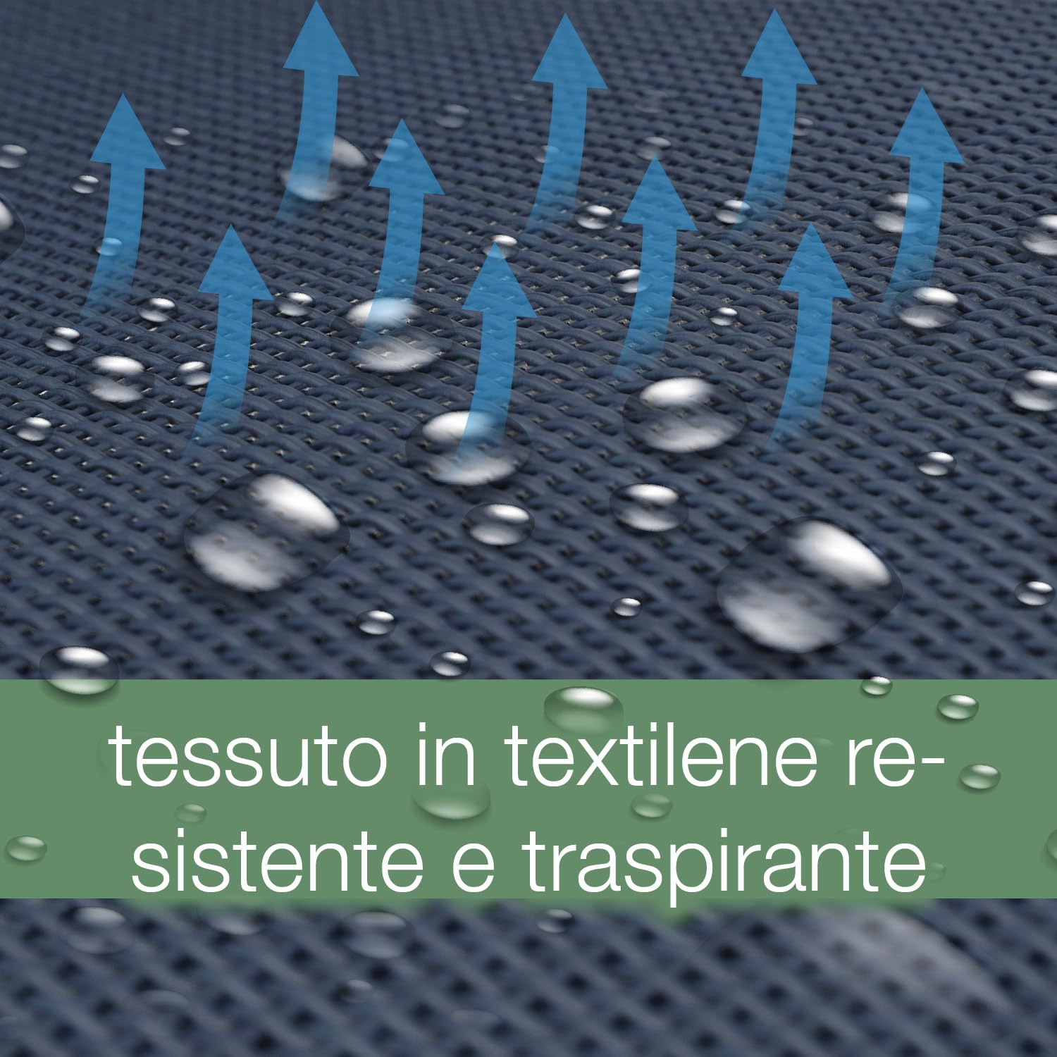 ELONEO Sedia da Giardino Pieghevole con Poggiapiedi Rimovibile - Comoda Sdraio Pieghevole in Alluminio per Campeggio, Giardino e Balcone, con Schienale Regolabile Blu