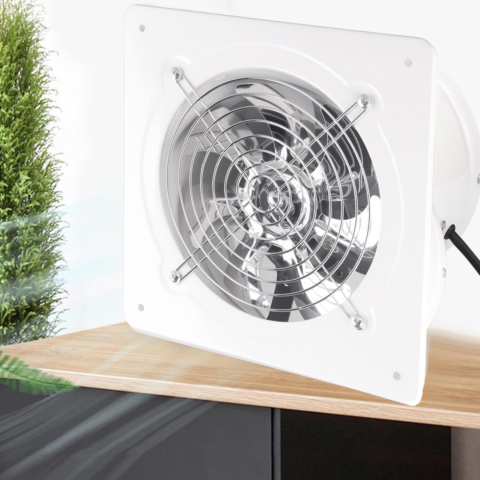 KIMISS Abluftventilator 167 Mm für Wand- und Fensterinstallation