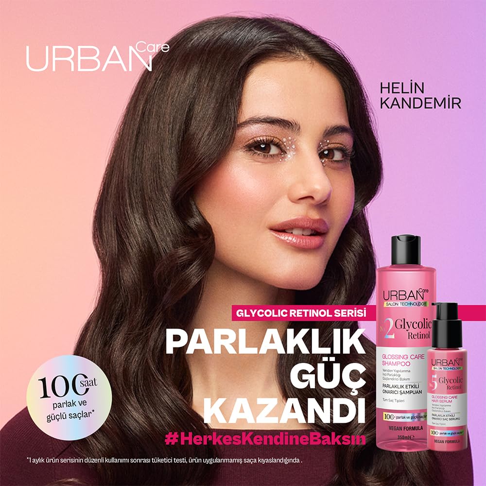 URBAN Care Glycolic Retinol Parlaklık Etkili Onarıcı Saç Bakım Serumu-100ml-Gloss