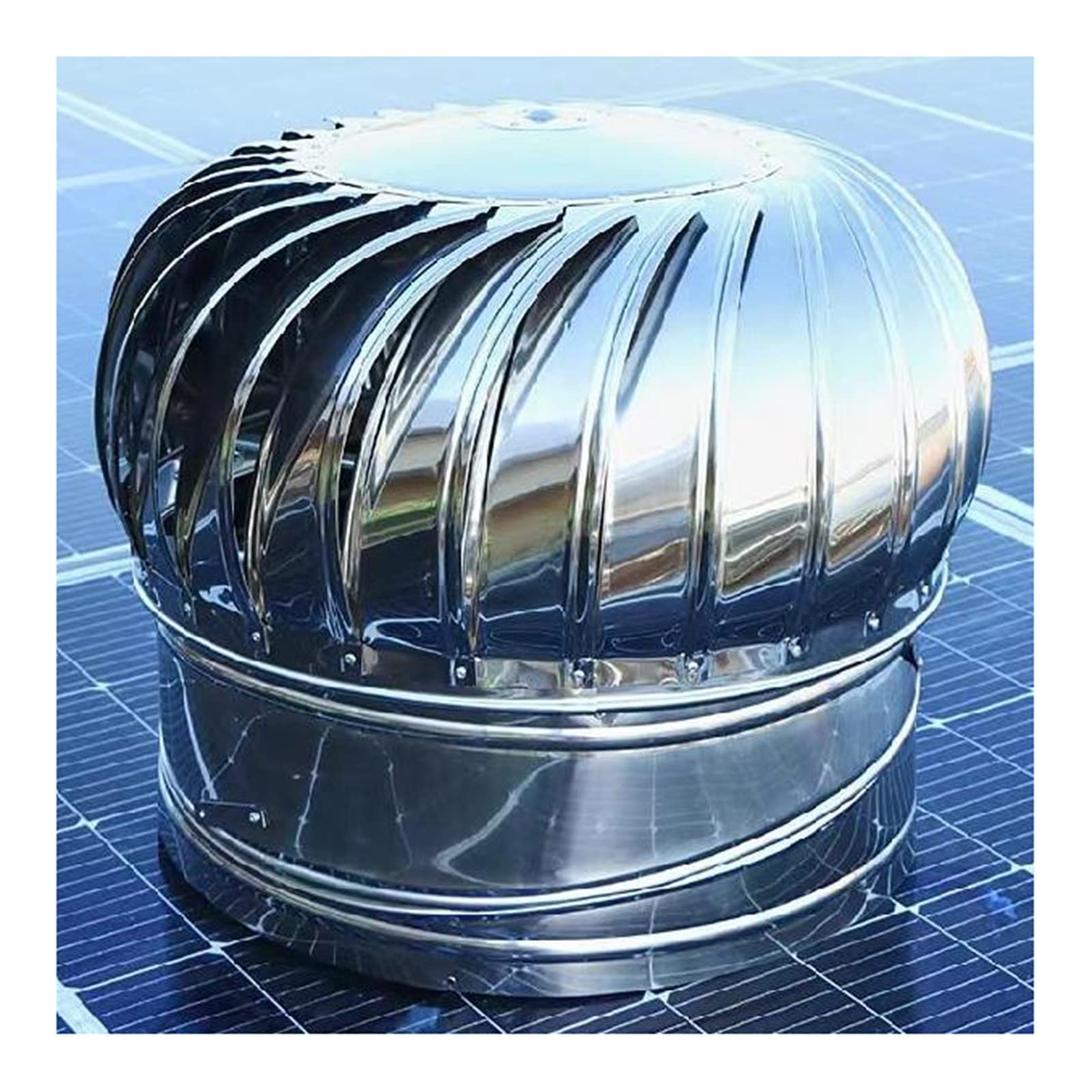 Rotat Comignolo cappello，acciaio inox Tubo copertura canna fumaria cappello sfiato Top scarico，Zincato acciaio inox, acciaio inox 304 Spinner Anti-ritorno di fumo，uccello Guard Spinner (Misura: 250m