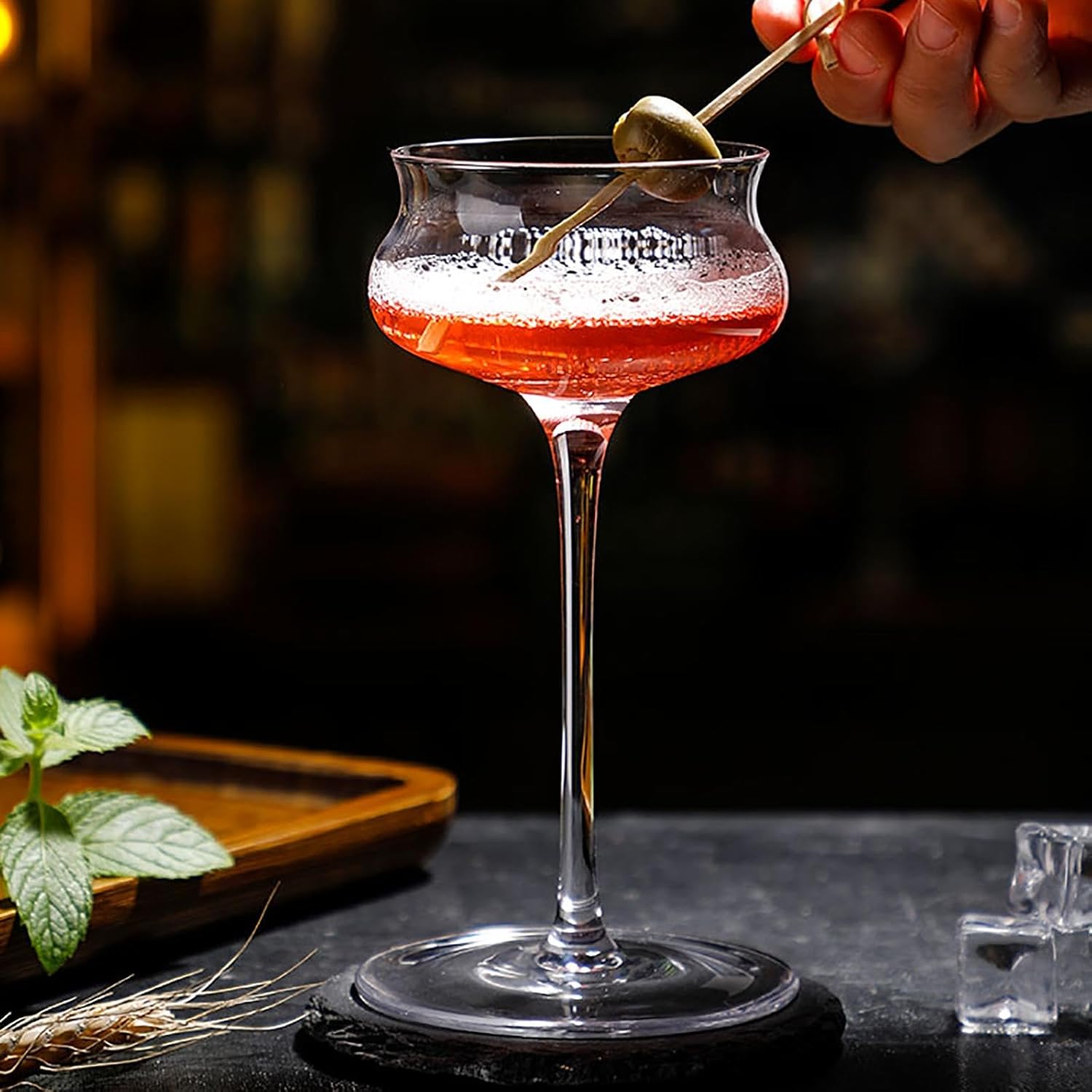 160ML Cocktail Glasses,Transparent Martini Glass,Champagne Glasses,Champagne Flutes,Whiskey Glass,Whiskey Glasses for Men,Bar Glasses,Glassware,Drinking Glasses,Cups,Goblet