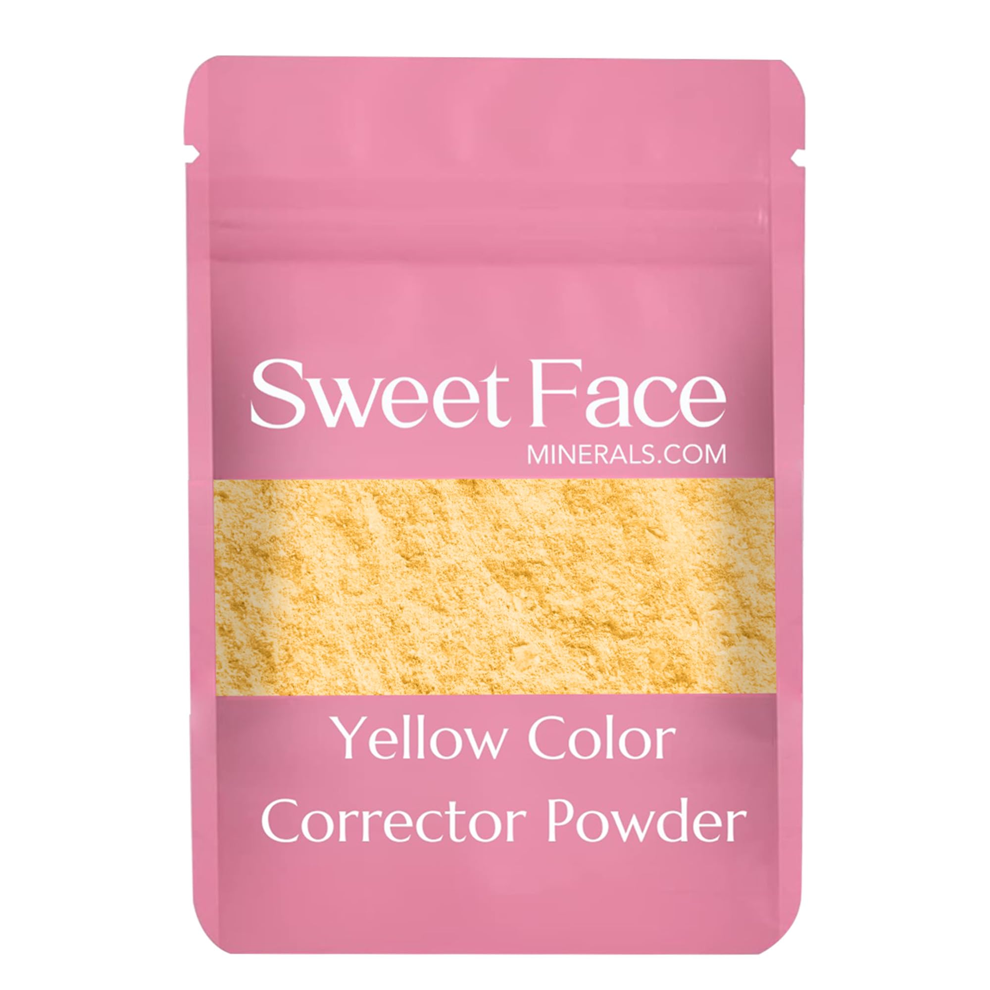 YELLOW CORRECTOR BULK POWDER 1 Pound Refill Pouch Mineral Makeup Matte Banana Corrective High Definition Pro Setting Brightening