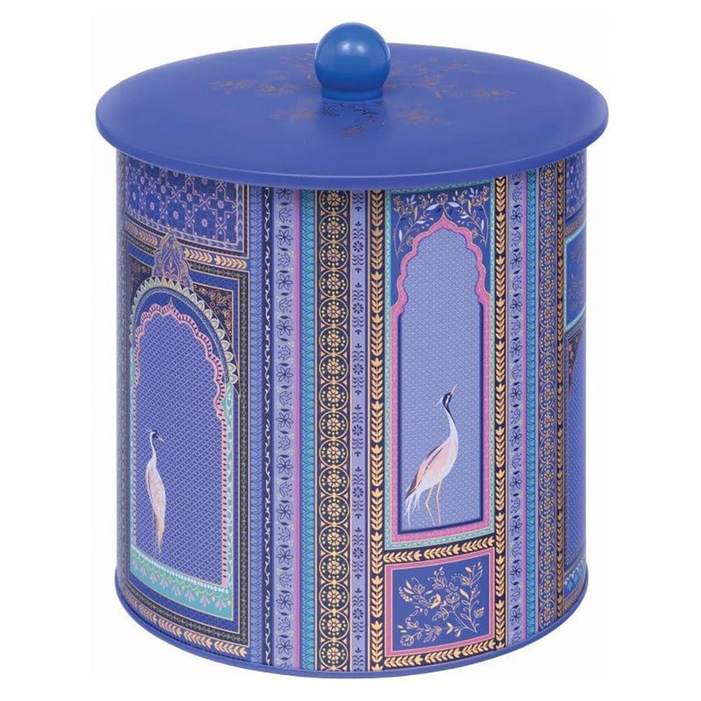 Elite tins Sara Miller New India Biscuit Barrel Tin 170 (d) x 173mm