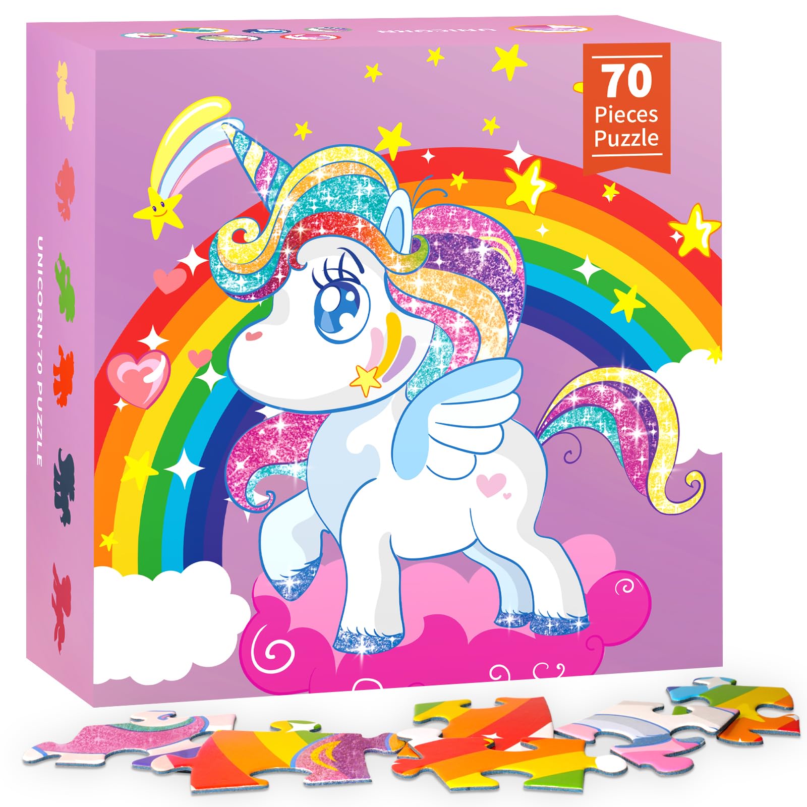 Jigsaw Floor Puzzle Toys for Kids - 70 Piece Large Toddler Puzzles for Kids Ages 3-6 Years Old - Educational Toy Birthday for Girls Boys 3 4 5 6 7 8