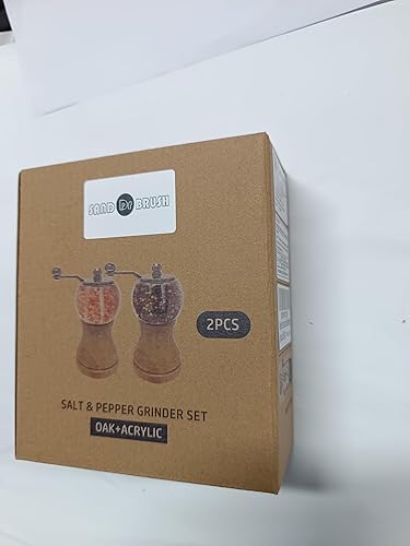 Miniatura 10 de 1-piece classic hand shake pepper mill gorgeous salt set, EP material acrylic, ceramic blades with adjustable coarse mill, enjoy your best freshly