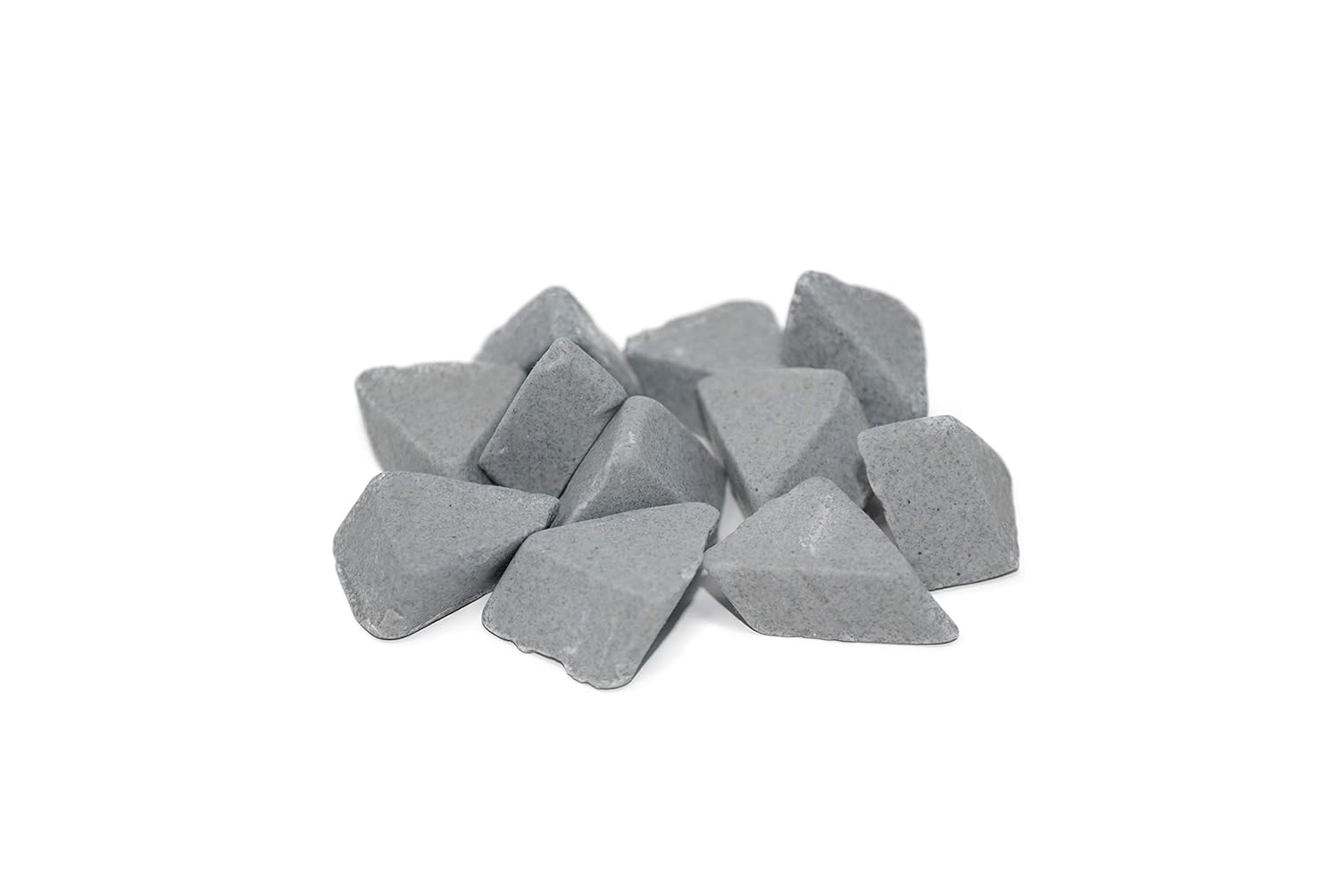 ARM 15X10 Angle Cut, Triangle Shape, Ceramic Tumbling Rocks, 55 lb Bag, Low Cut