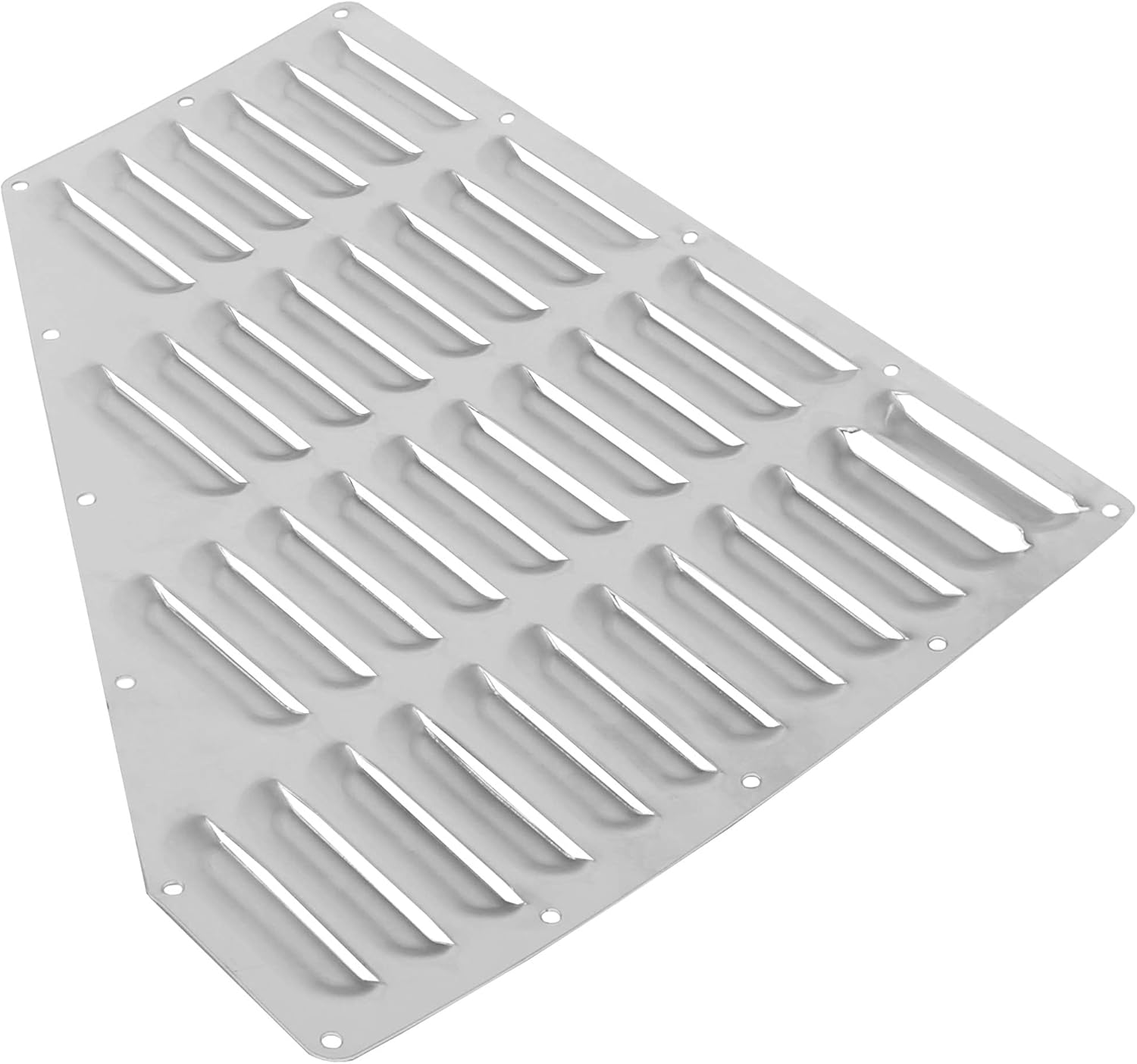ECOTRIC Aluminum Louver Hood Vent Compatible with 1984-2001 Jeep XJ Cherokee/ 1986-1992 Jeep Comanche Cooling Panels Pair Kit Bolt On
