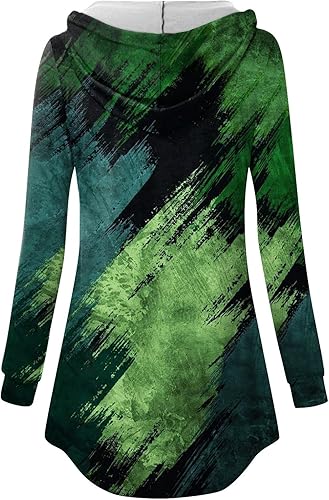 Miniatura 3 de Long Sleeve Shirts for Women Vintage Print Blouses Sexy V Neck Winter Clothes Tunic Hoodie Button Down Pullover