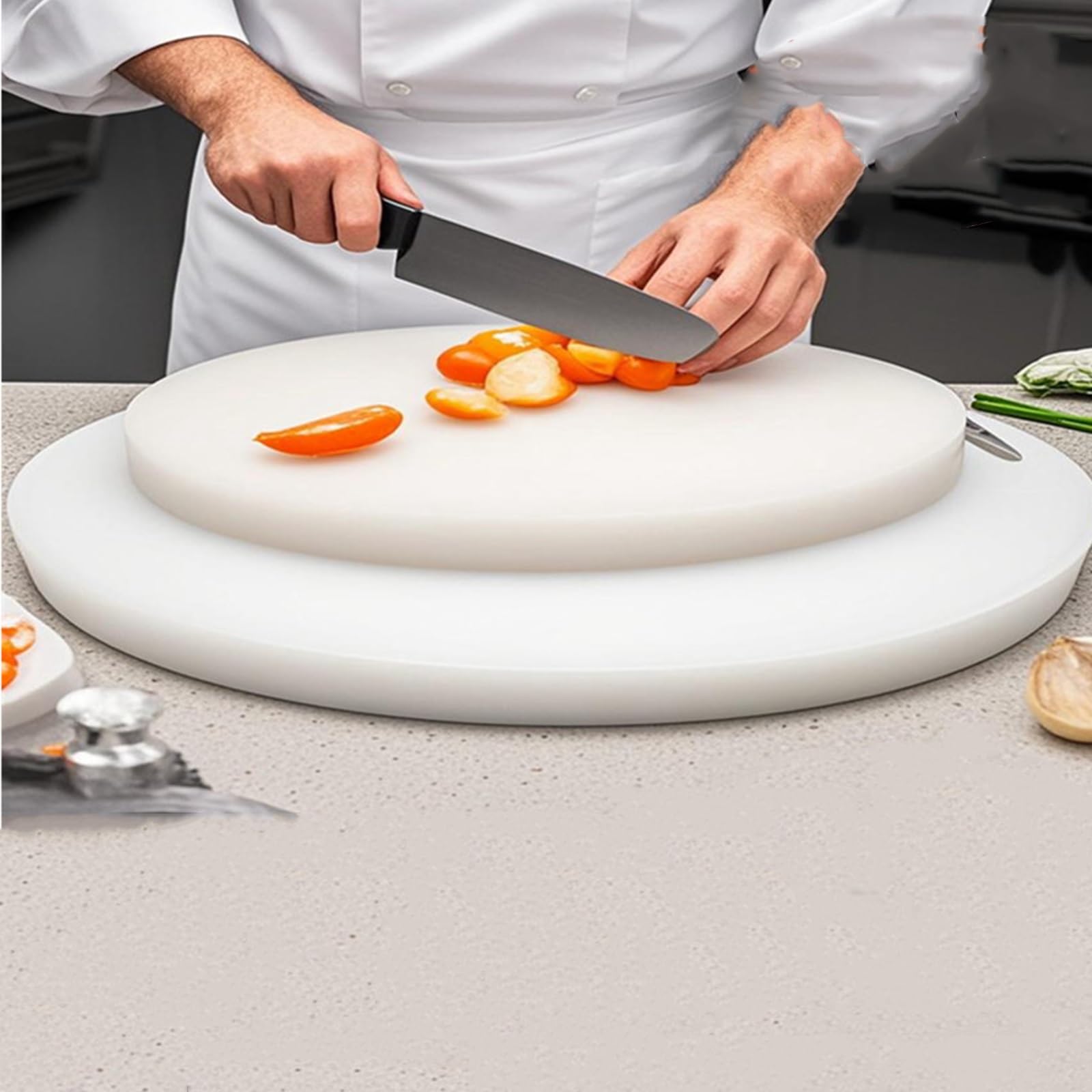 Tabla de Cortar Profesional de Madera de Grano Final para Uso intensivo en cocinas y restaurantes.