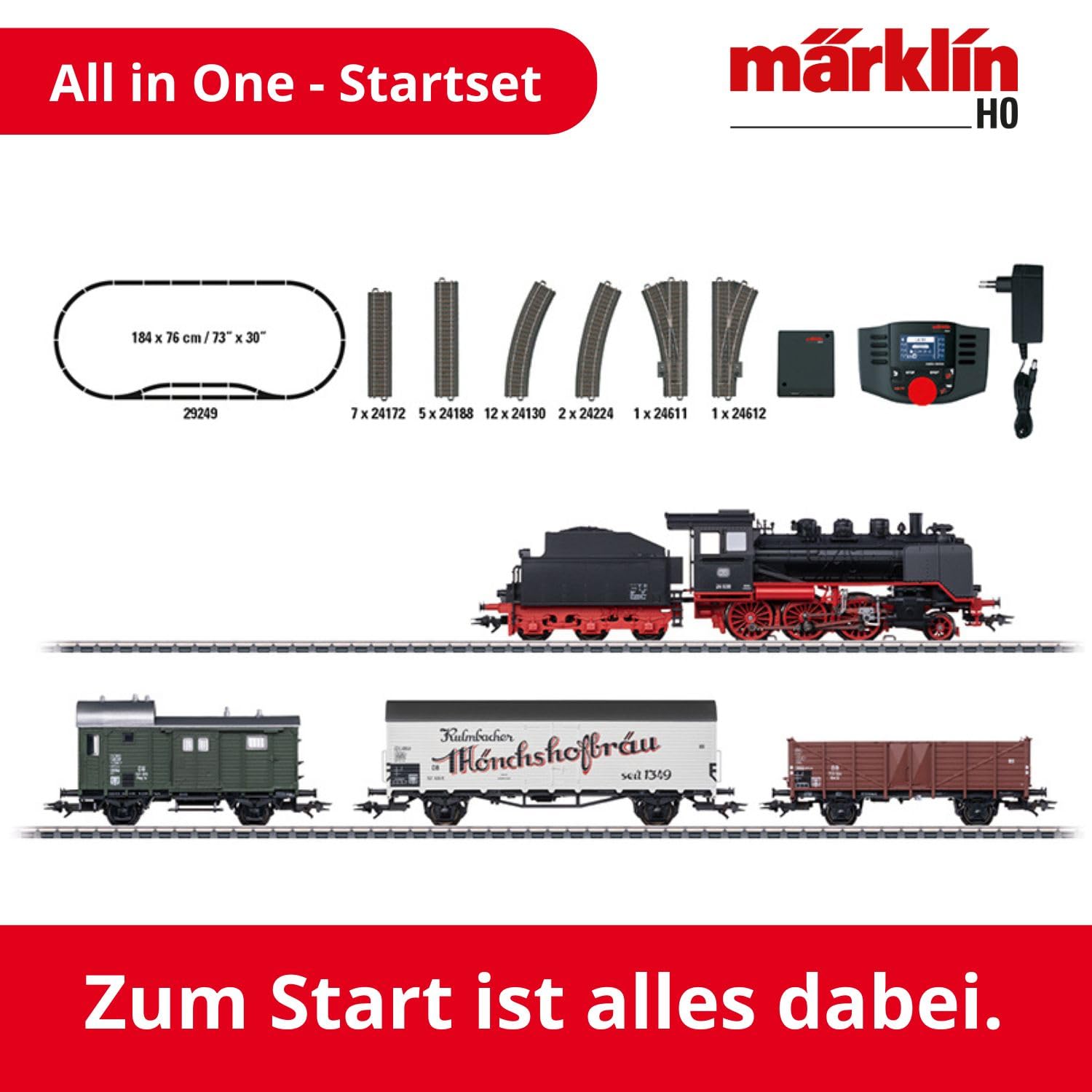 Kit de démarrage numérique Train de Marchandises avec BR 24