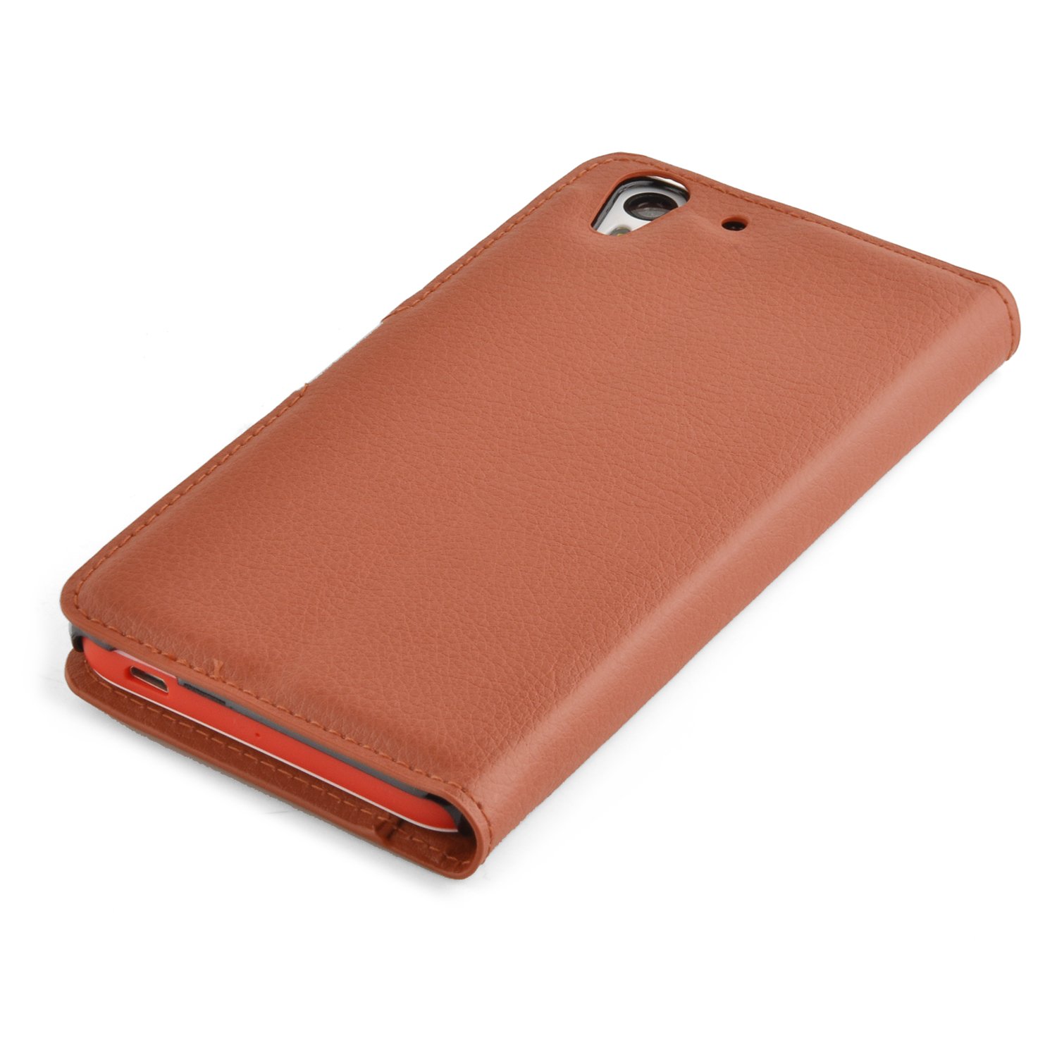 Cadorabo Hülle Für HTC Desire 12 – Flip Cover Aus Kunstleder, Magnetisch, Mit Standfunktion & Kartenfach (rot)