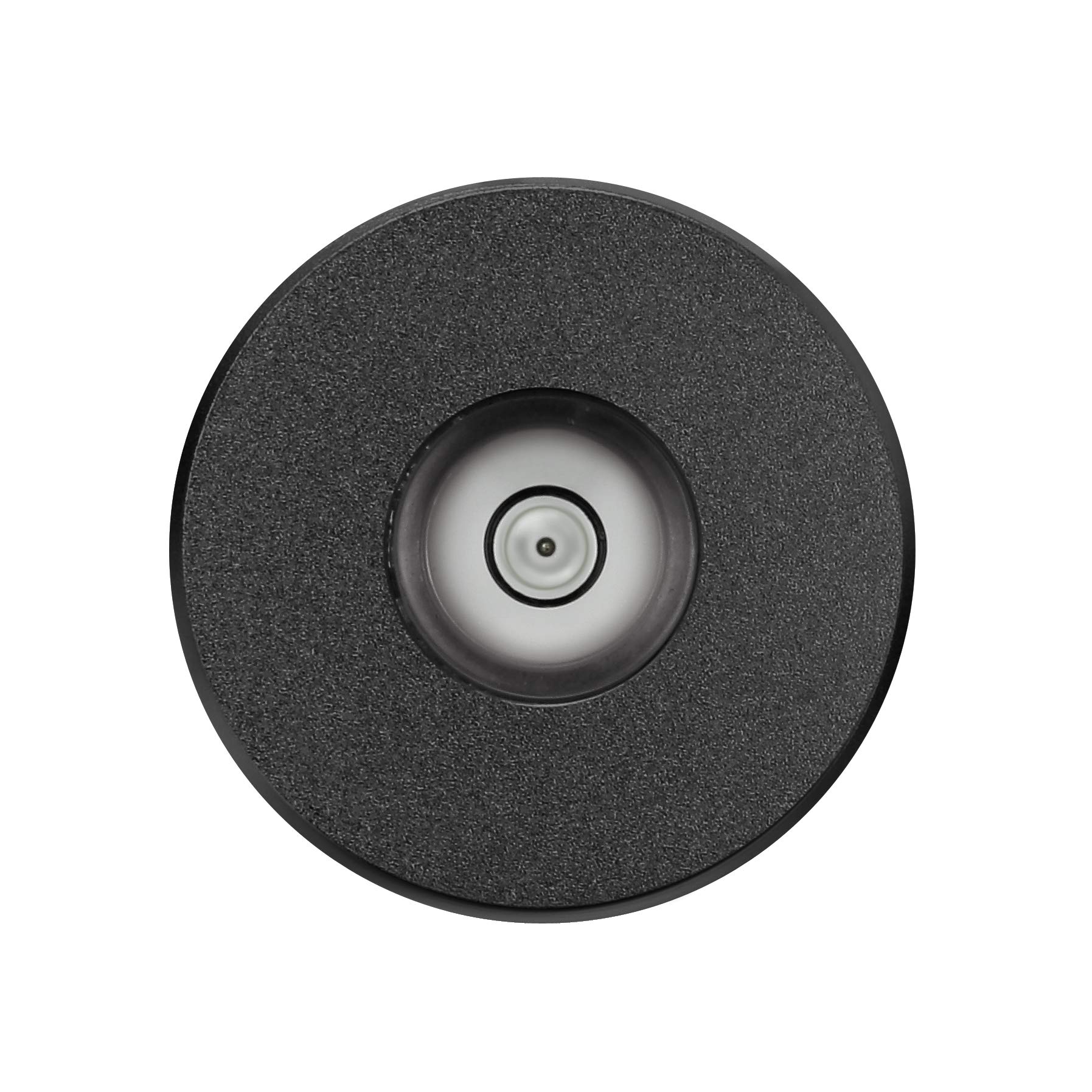 Dynavox Single Puck ASP3, adapter z aluminium do pojedynczych płyt dźwiękowych 45, zintegrowana ważka do regulacji gramofonu, czarna