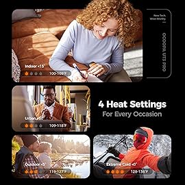 OCOOPA AI Smart Magnetic Double-Sided Heating Hand Warmers Rechargeable 2 Pack,10000mAh Electric Heater, Larger Warming Surface, 4 Heat Levels, Max 136F, Men Gifts for Christmas,UT3 PRO