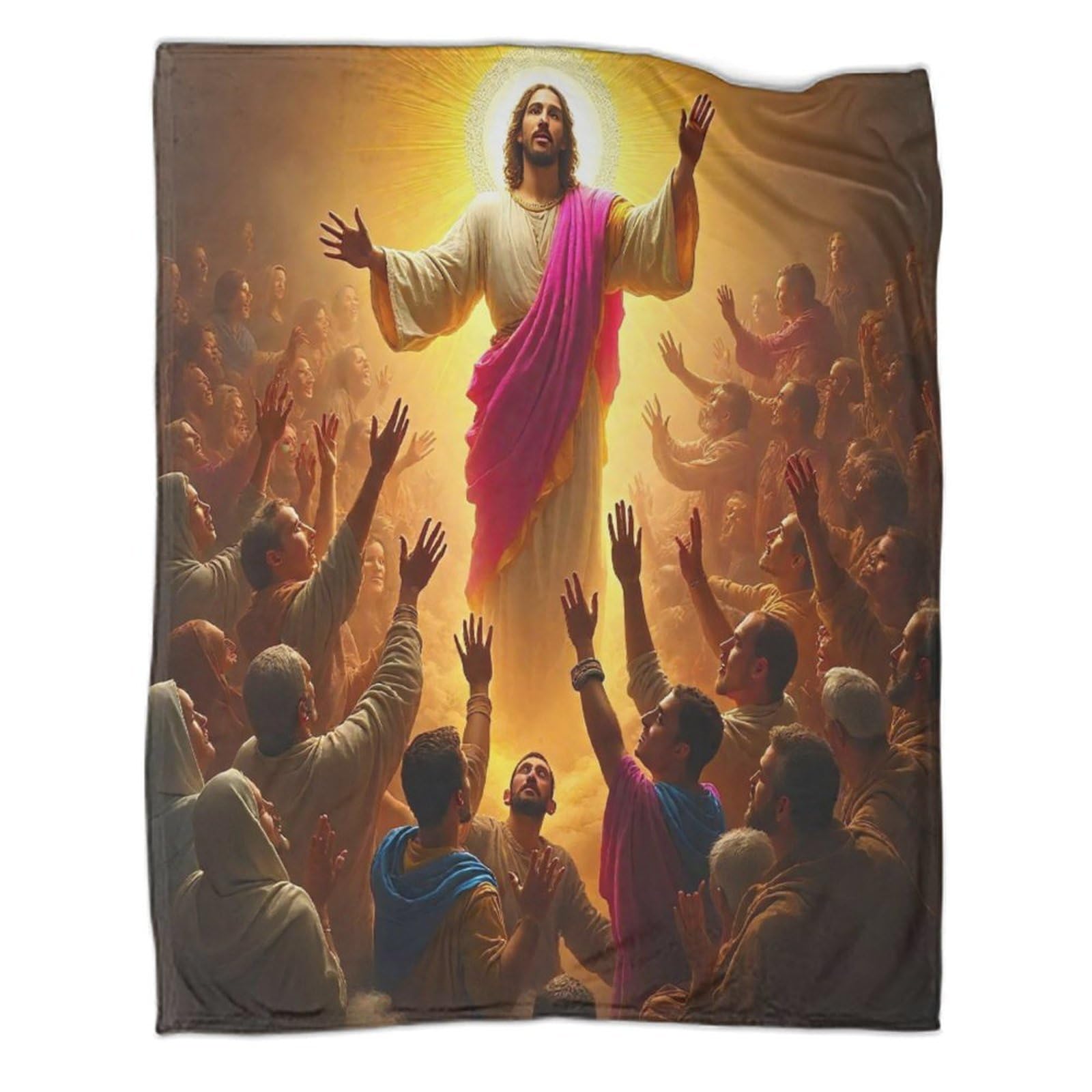Couverture Jésus religion pour un confort spirituel et une douceur pelucheuse au quotidien
