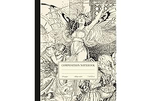 Fairy Vintage Illustration Composition Notebook