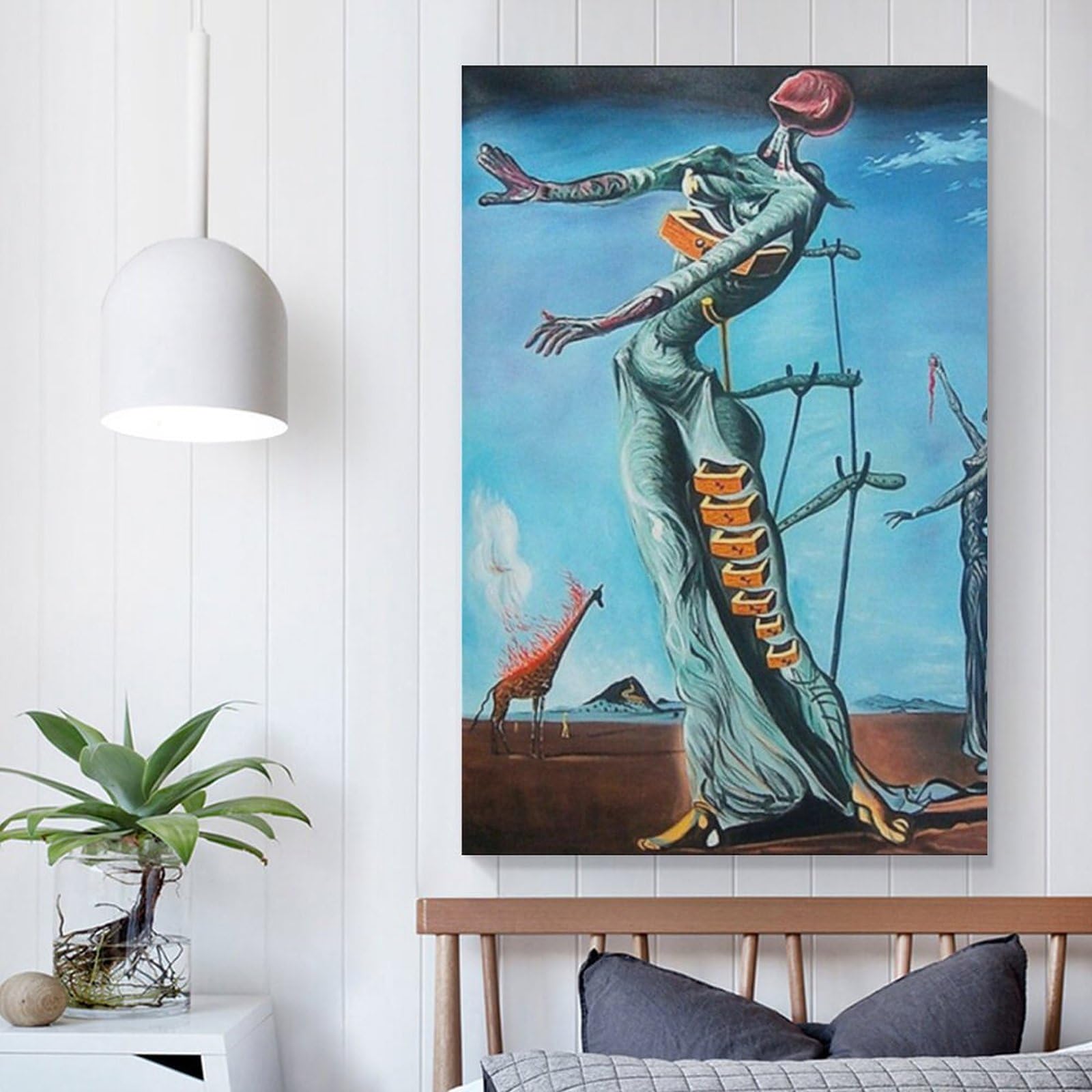 Amazon.co.jp: Salvador Daliサルバドール・ダリ《燃えるキリン