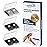 Hionfurt Motion Sickness Bands Anti Nausea Wristband for Adult and Kids Morning Sickness Relief for Pregnant Women Acupressure Nausea Relief for Car, Sea, Air Sickness - 3 Pairs Grey, Black, Black