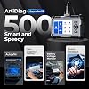 TOPDON OBD2 Car Diagnostic Tool AD500 4 System Diagnostics for ABS SRS Engine and Transmission 6 Service Functions for Oil BMS SAS DPF TPMS and Throttle Valve Free Lifetime Upgrade