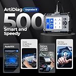 TOPDON ArtiDiag500 OBD2 Scanner, Scan Tool with 6 Reset Service, Code Reader for ABS/SRS/Engine/Trans, FCA AutoAuth, Auto VIN, Battery Test, CANFD, Lifetime Free Update