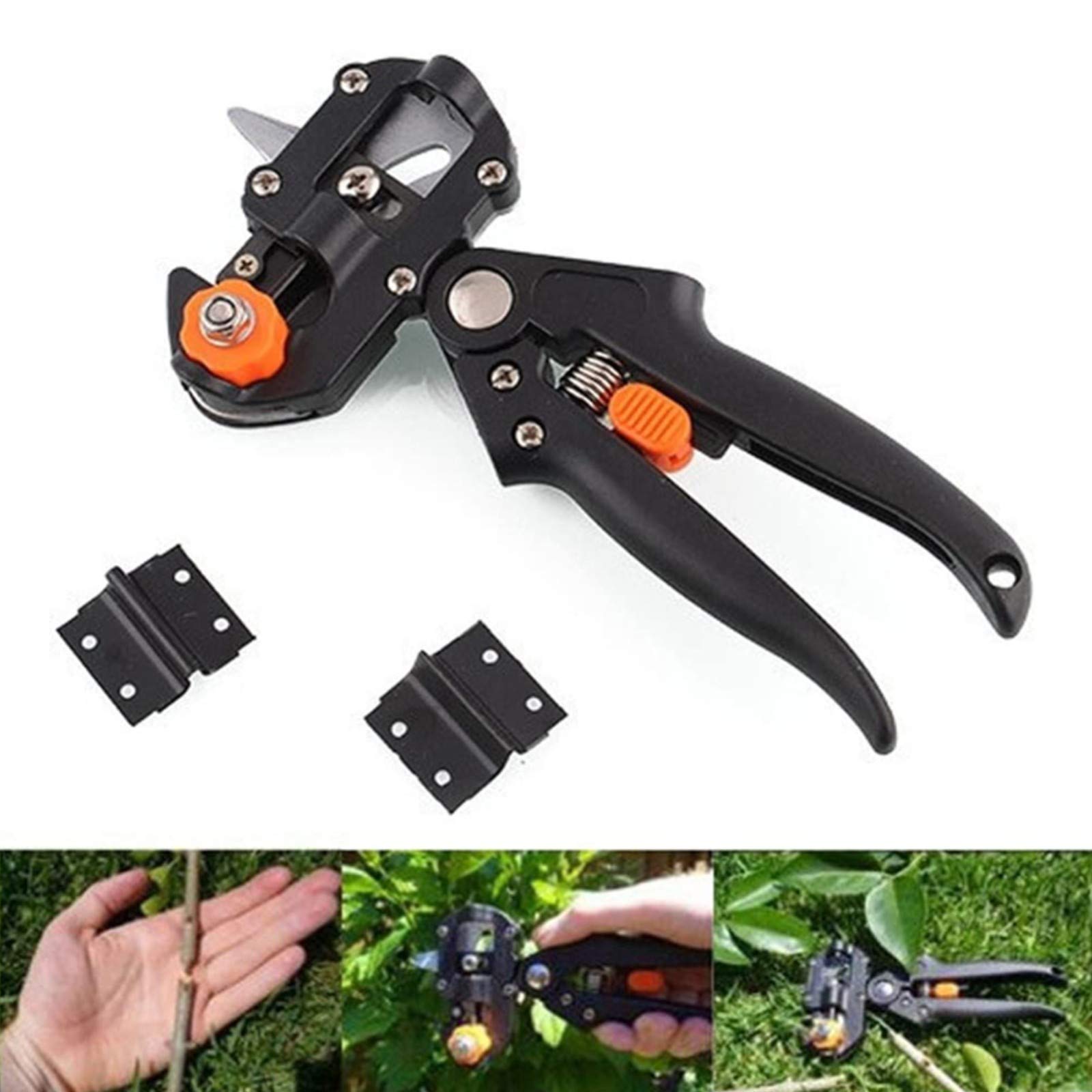 Attrezzi per innesti da giardino - Cesoie per innesti, cesoie per innesti Lame di ricambio Ramo di piante Ramoscello Vite Kit di utensili da taglio per alberi da frutto Giardino o prato
