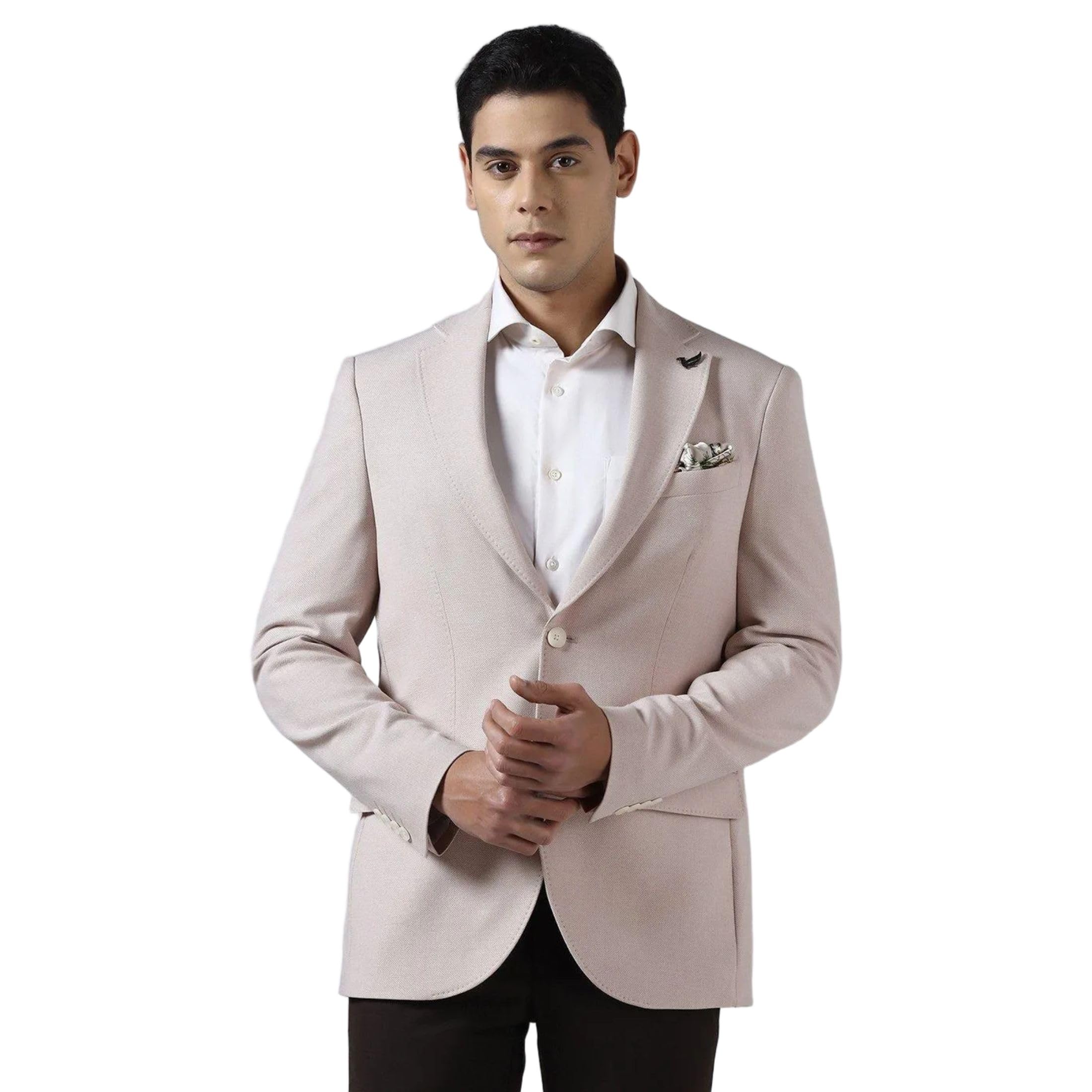 blackberrys Men Olive Solid Blazers-picture-47
