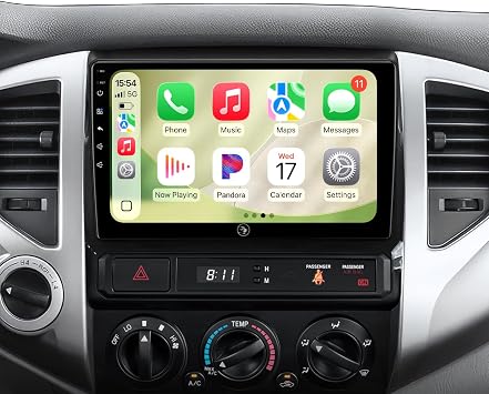 64G Car Radio Stereo for Toyota Tacoma 2005 2006 2007 2008 2009 2010 2011 2012 2013 2014 2015, CarPlay & Android Auto Head Unit, 9" Touchscreen/GPS Navigation/HD Backup Camera/SWC
