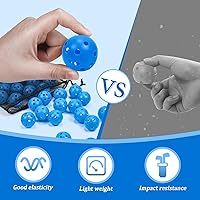 Vista 5 de Pelotas de golf de plástico para práctica de vuelo limitado, pelota de entrenamiento de golf hueca para práctica de swing, pelotas de golf