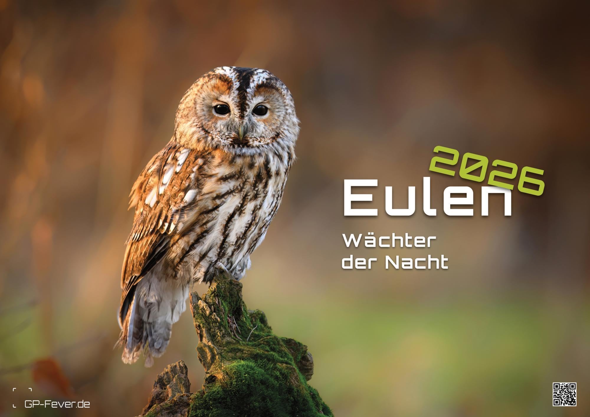 Eulen - Wächter der Nacht - 2026 - Kalender DIN A2: Der Wandkalender mit den schönsten Eulen-Motiven für das Jahr 2026 im extragroßen Format DIN A2 (ca. 60 x 42 cm)!