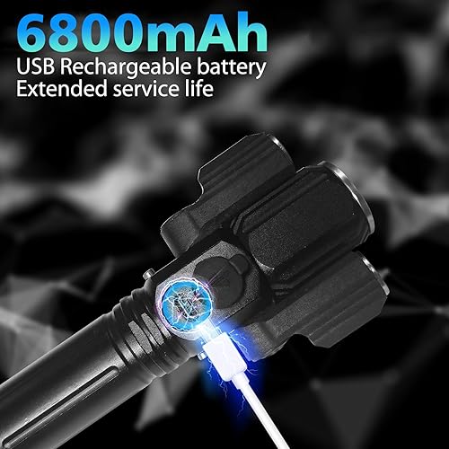 Miniatura 9 de Juego de luces recargables superbrillantes para bicicleta, 4+4 modos, potente faro delantero y trasero de bicicleta, 18+ horas, luces impermeables