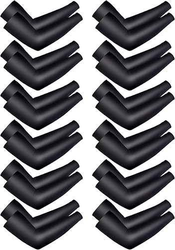 Miniatura 8 de 12 pares de mangas de brazo deportivos para niños, mangas de brazo para baloncesto y béisbol, con protección UV, protección solar, refrigeración,