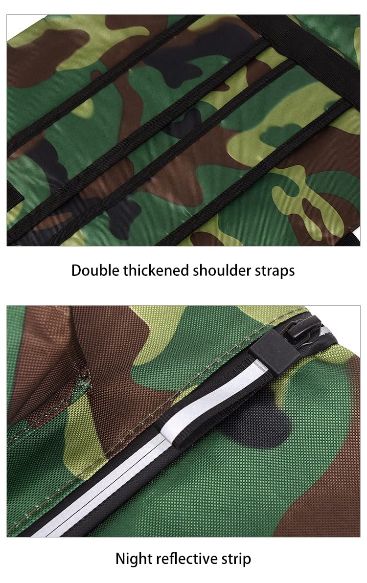 Sac à dos imperméable pour planche à roulettes pour homme avec 2 bretelles réglables et sangles pliables - Étui de transport universel pour skateboard - Tendance urbaine