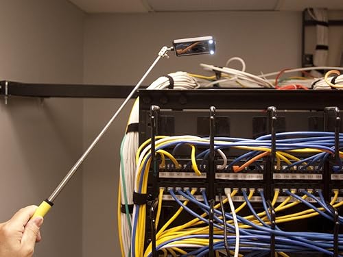 Miniatura 3 de General Tools 80560 Espejo de inspección con luz LED telescópica, 360 giratorio para visión adicional de 33 pulgadas