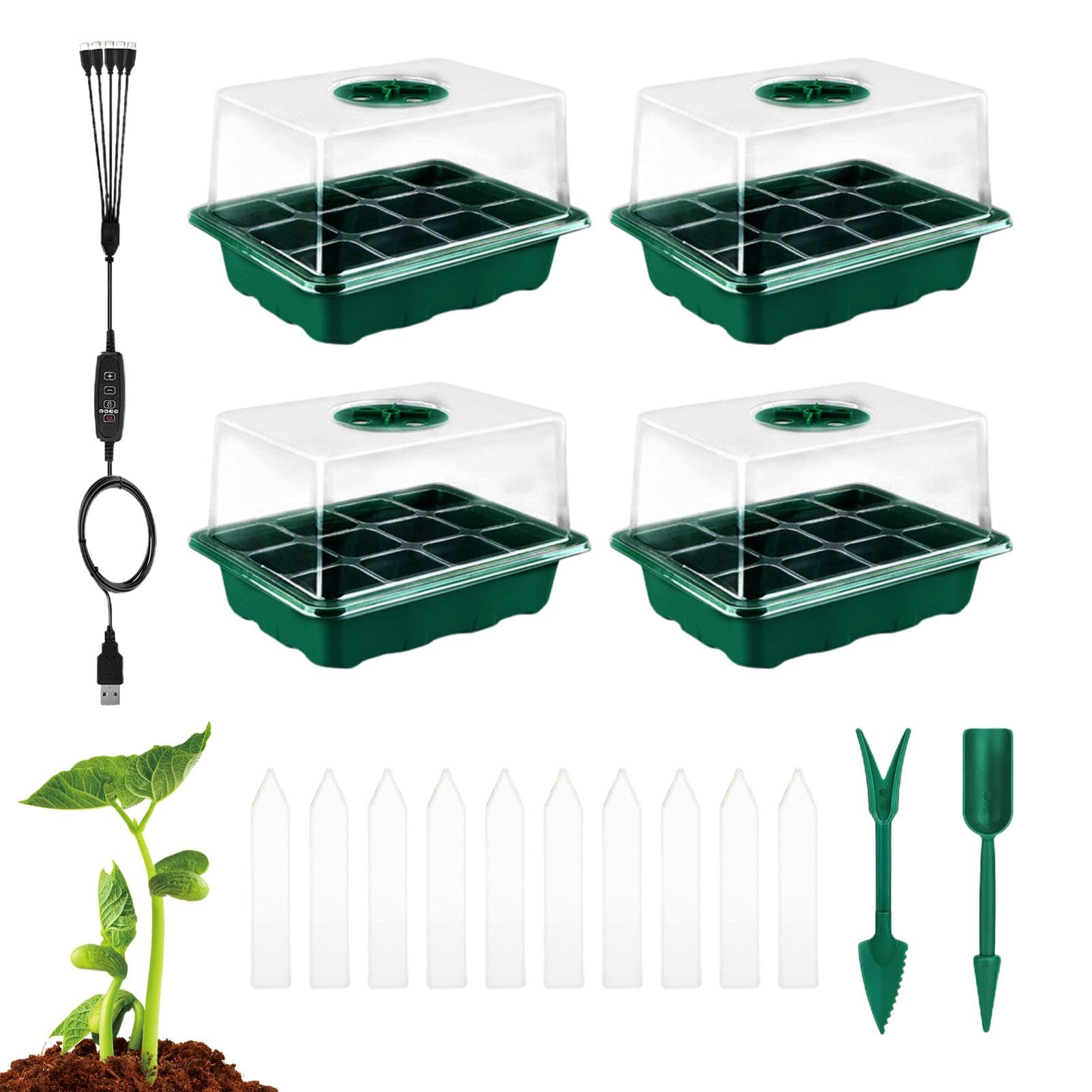 Plateaux pour, Kit Initial de Jardinage intérieur, Plateau de Germination des, Kit de Propagation des, Kit de Propagation des Clones, Kit de démarrage des de dans