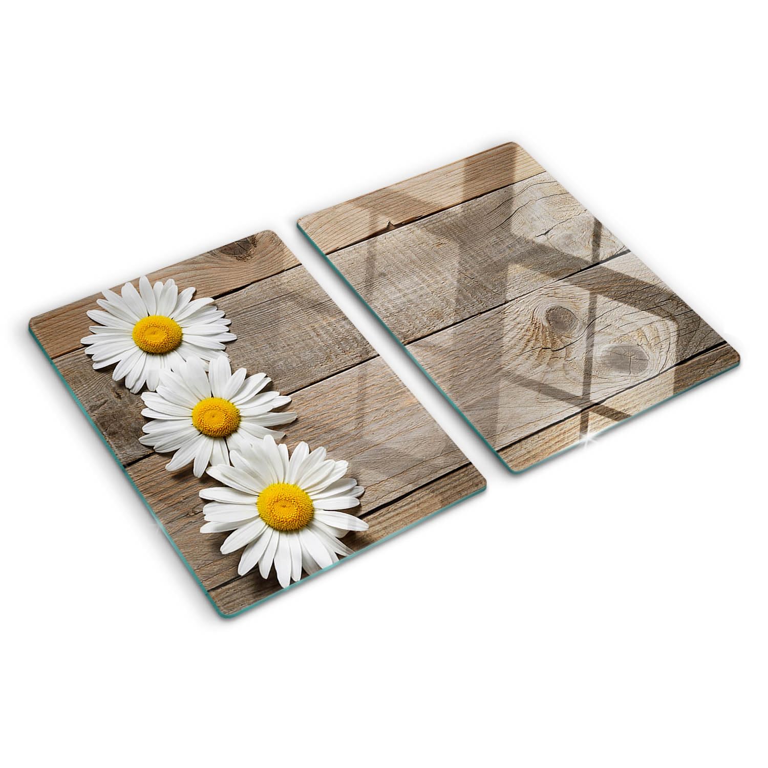 Planche à découper en verre trempé Daisy Wood 2x40x52 cm