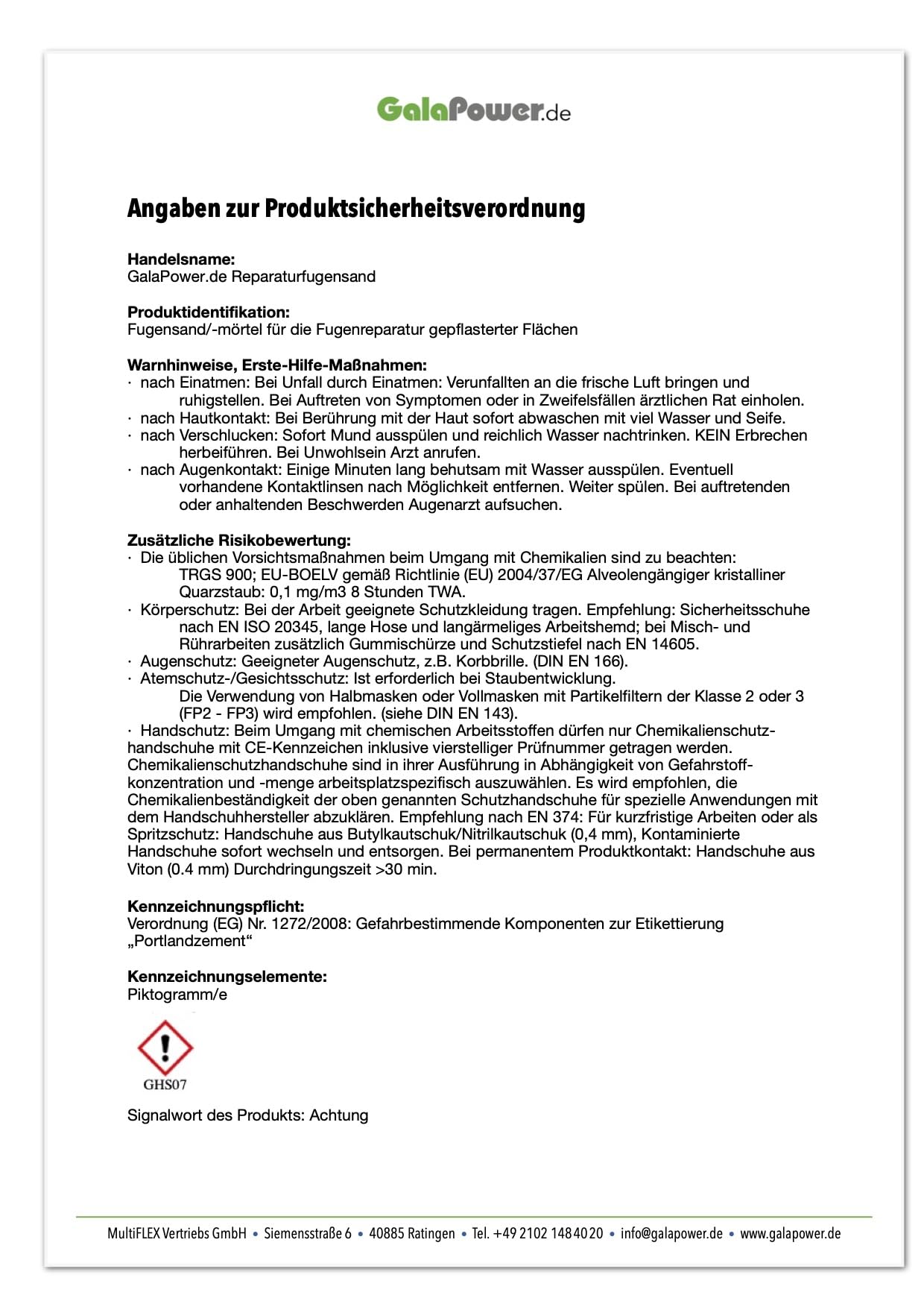 Reparaturfugensand 1,5 kg, aushärtend, Farbe: steingrau