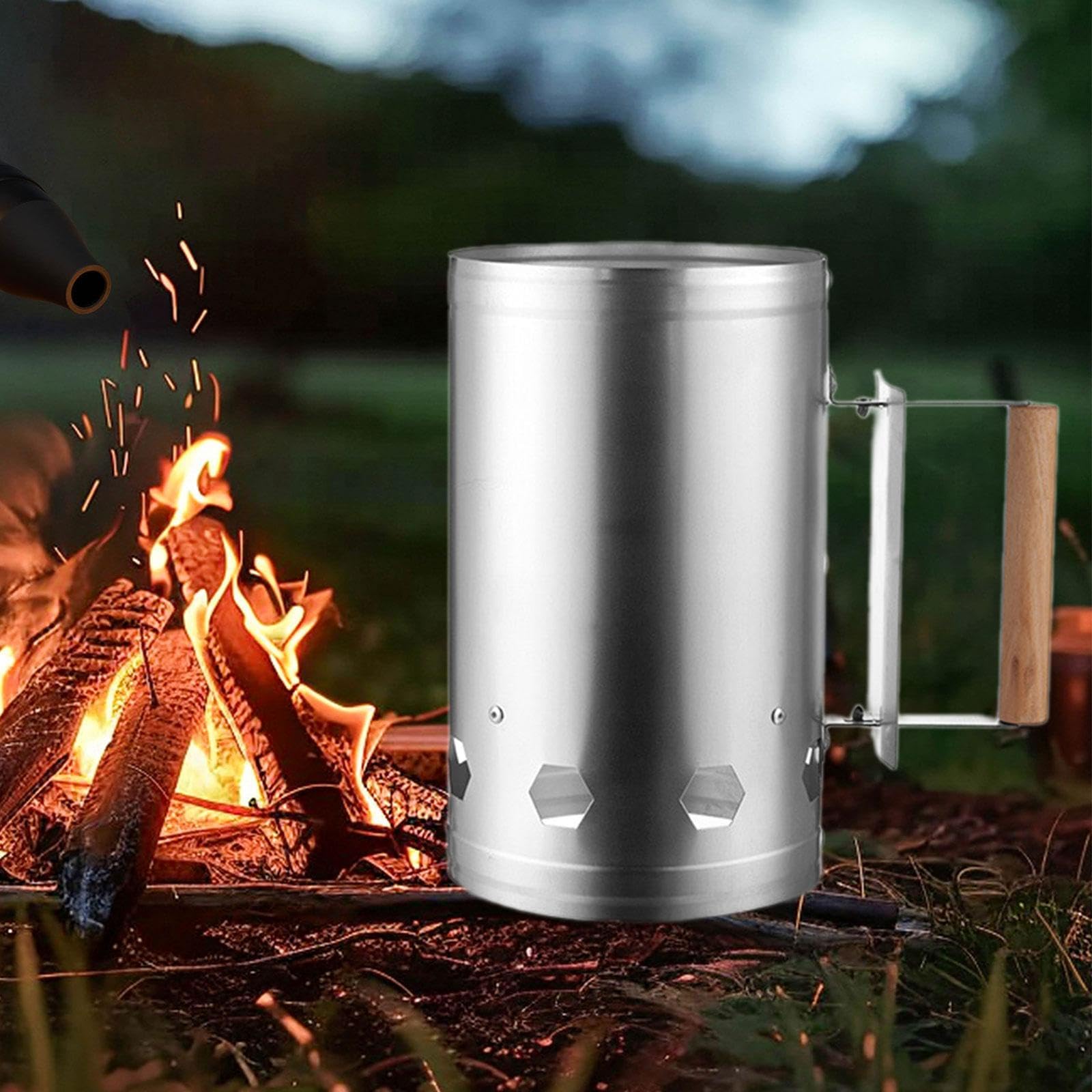 Fenteer Cubo de Encendido para Chimenea, Multiusos, para Jardín, Camping, Picnic Y Barbacoa Al Aire Libre.