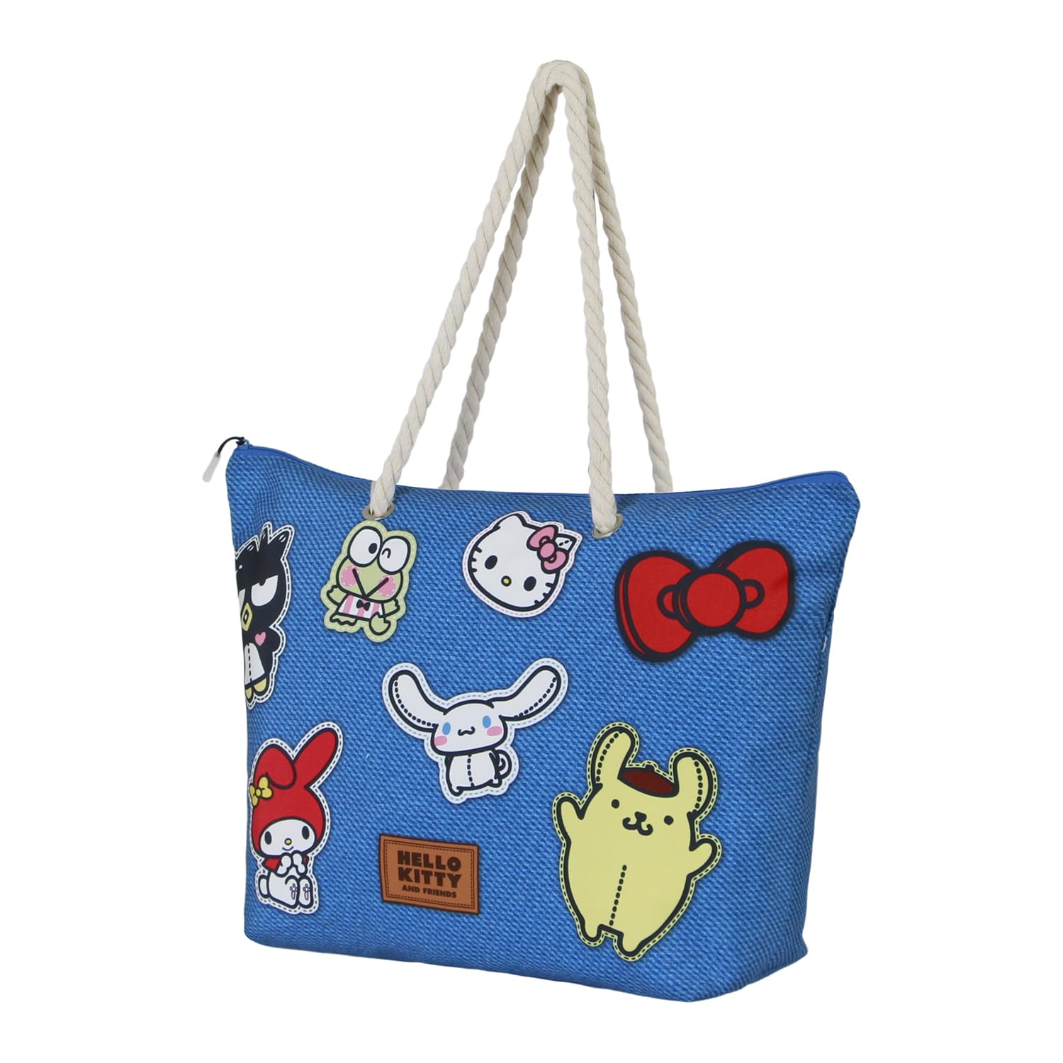 Karactermania Sanrio Hello Kitty Stickers-Soleil Beach Bag, Blue, 52 x 37 cm